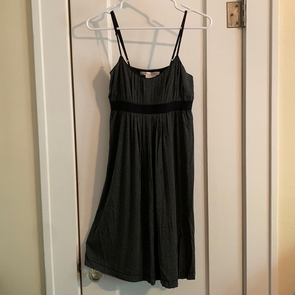 Max Studio Knit Dress, Adjustable Straps, Pleats & Bodice Detailing, Fall Ready